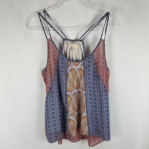 between me & you top‎ boho racerback lined tank L